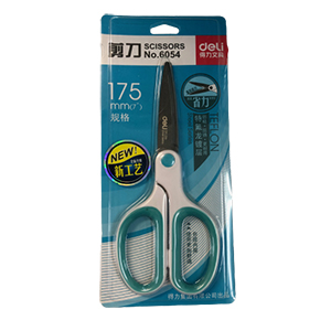 Deli 6054 Stainless steel Scissors with Teflon coating  7" (175m